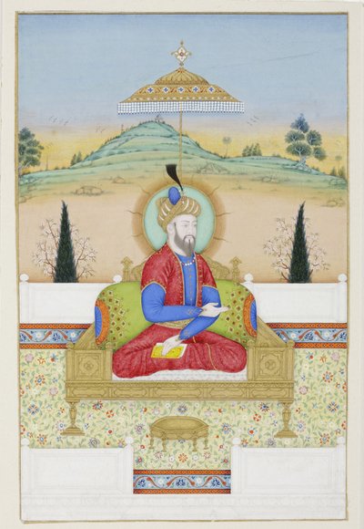 Babur enthroned by Khair Ullah